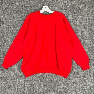 Action Mens‎ Sweatshirt Extra Large Red Vintage 1980s Streetwear Skater Hip-hop